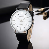 Simple Style White Leather Watch - Flash Sale Club